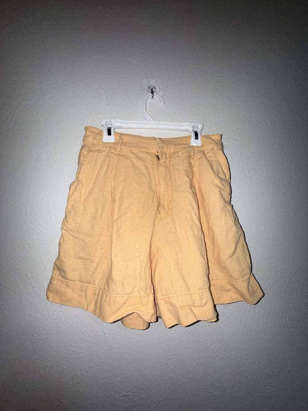 Abercrombie And Fitch Orange Linen Short Set S/M